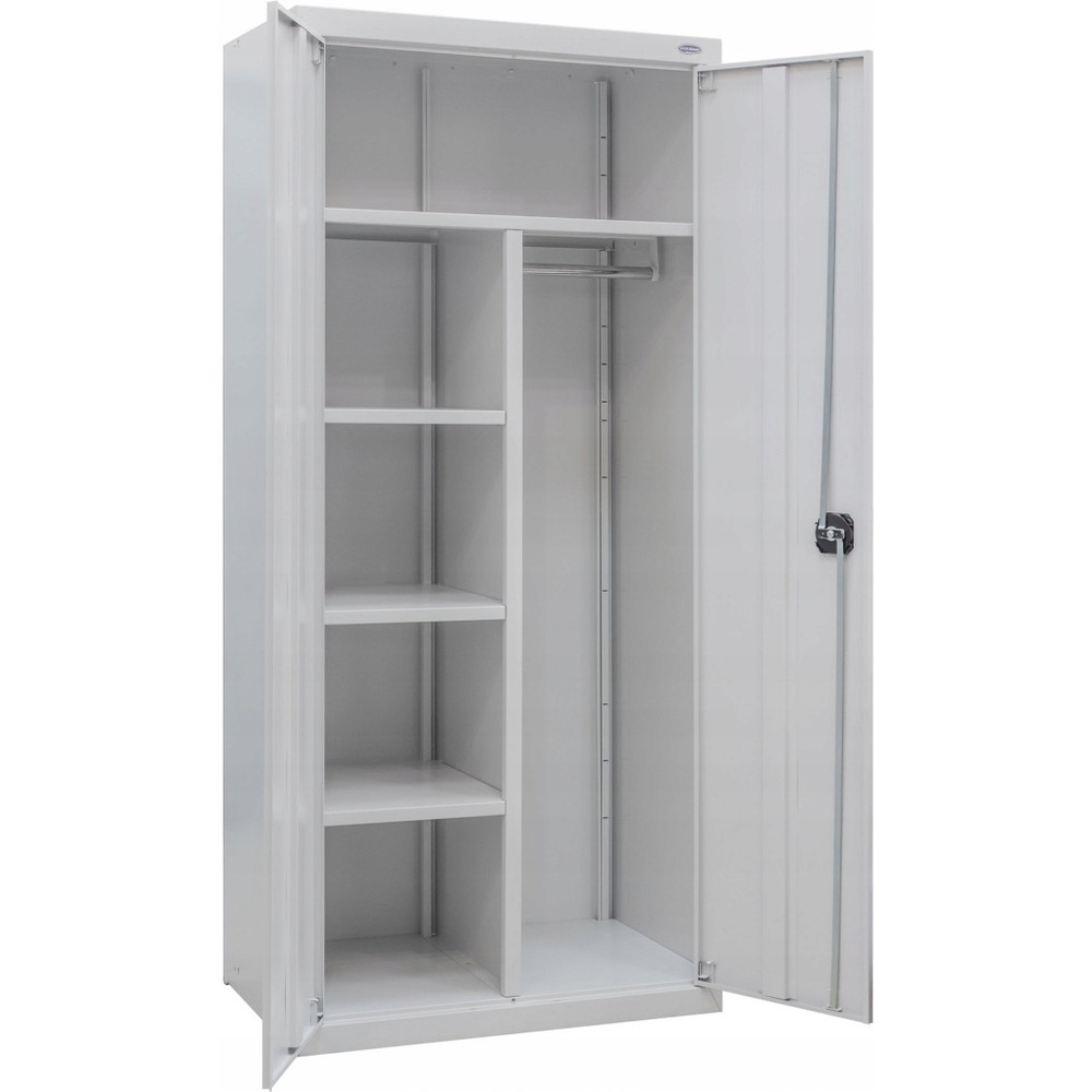 SZAFA BIUROWA METALOWA Zamykana Aktowo-Ubraniowa GOSPODARCZA na mop SMR-20W, 52000-0030