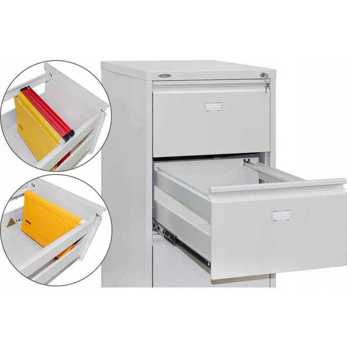 SZAFA KARTOTEKOWA Metalowa BIUROWA rodo A4 SŁUPEK na akta dokumenty SF-2A, 52005-0010