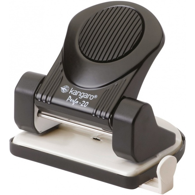 Dziurkacz KANGARO Perfo 20, dziurkuje do 20 kartek, czarny, KA20-05