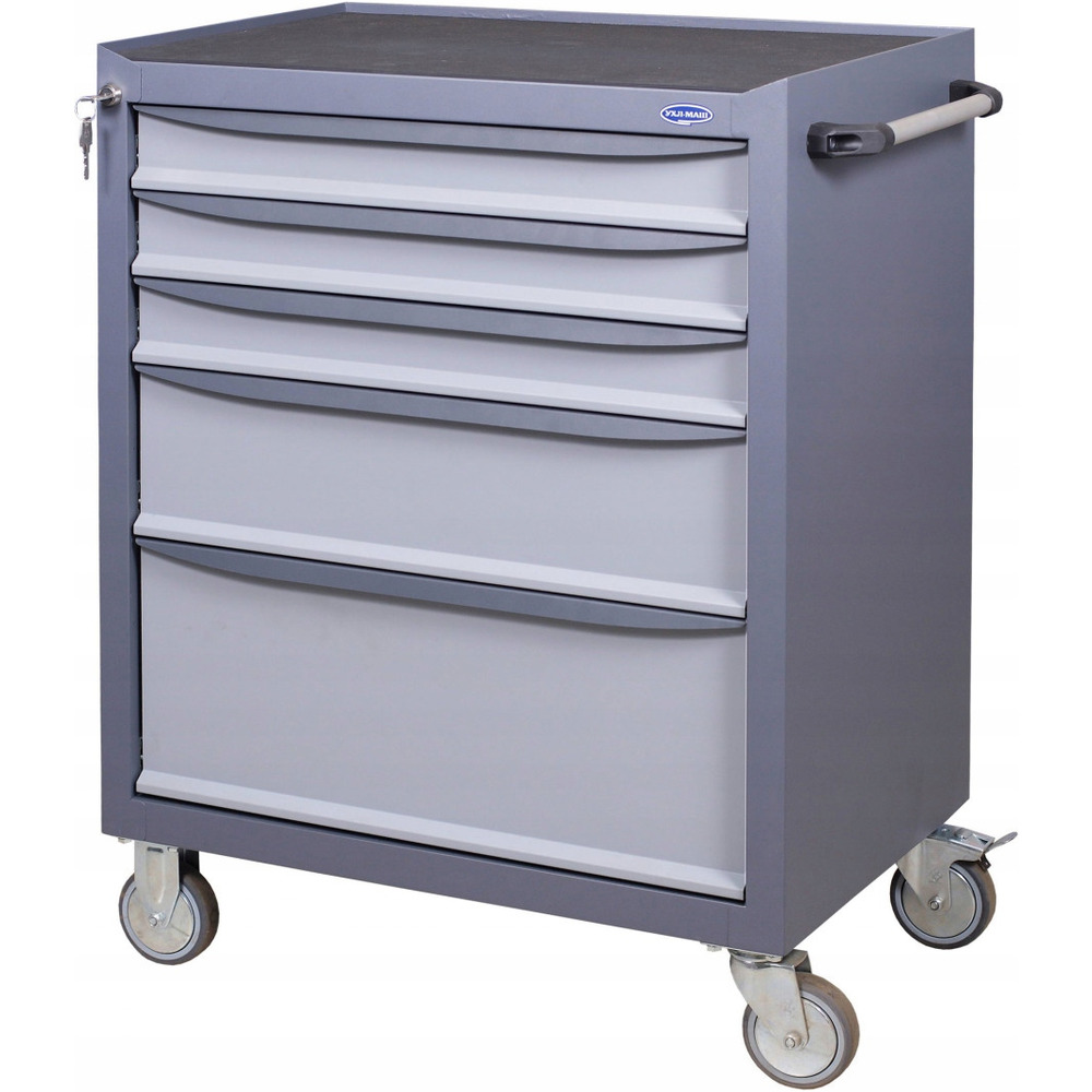 Wózek metalowy NARZĘDZIOWY na kółkach WARSZTATOWY TRANSPORTOWY PUSTY TU3SML, 52515-0005