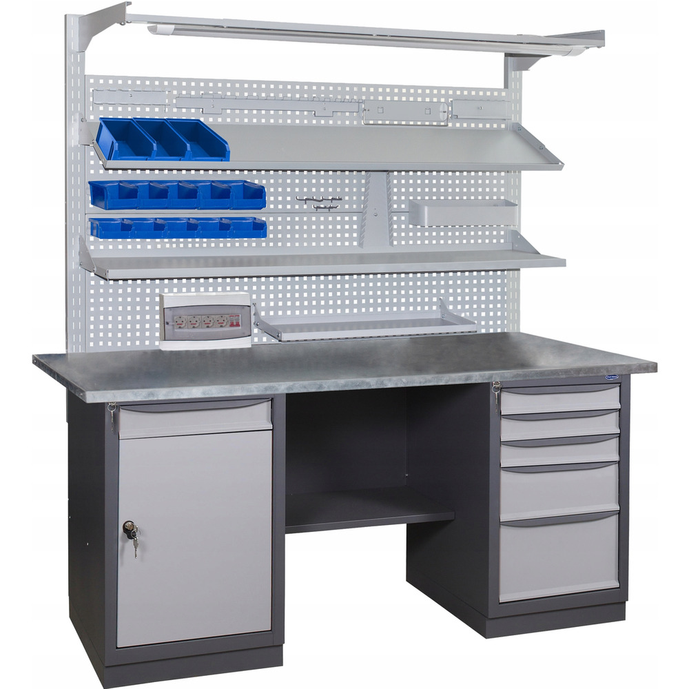 STÓŁ WARSZTATOWY NARZĘDZIOWY DUŻY roboczy METALOWY ŚLUSARSKI 41 3SML/SDGF01, 5,91E+12