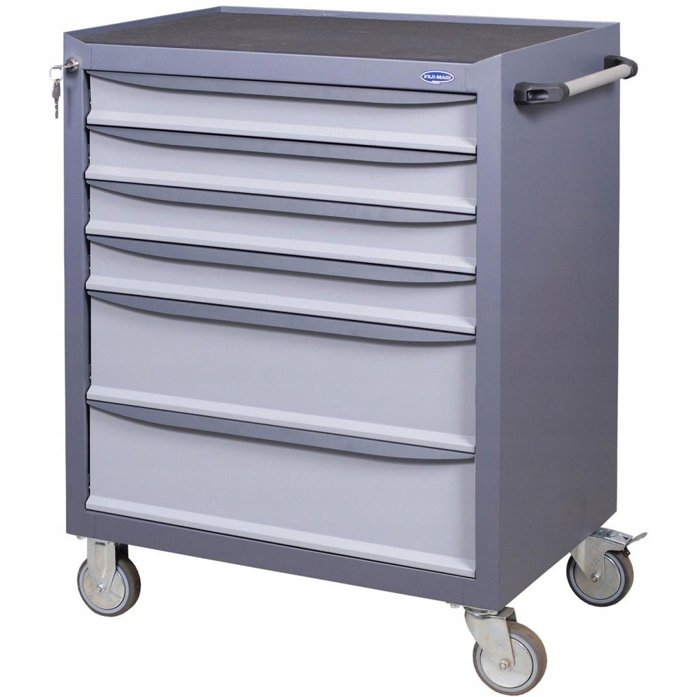 Wózek metalowy NARZĘDZIOWY na kółkach WARSZTATOWY TRANSPORTOWY PUSTY TU4S2M, 52515-0137