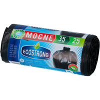 Worki na śmieci LDPE Ecostrong w rolce pakowane po 25 szt