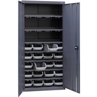 Warsztatowa METALOWA szafa NARZDZIOWA dua z pojemnikami ZAMYKANA YSM-18/3